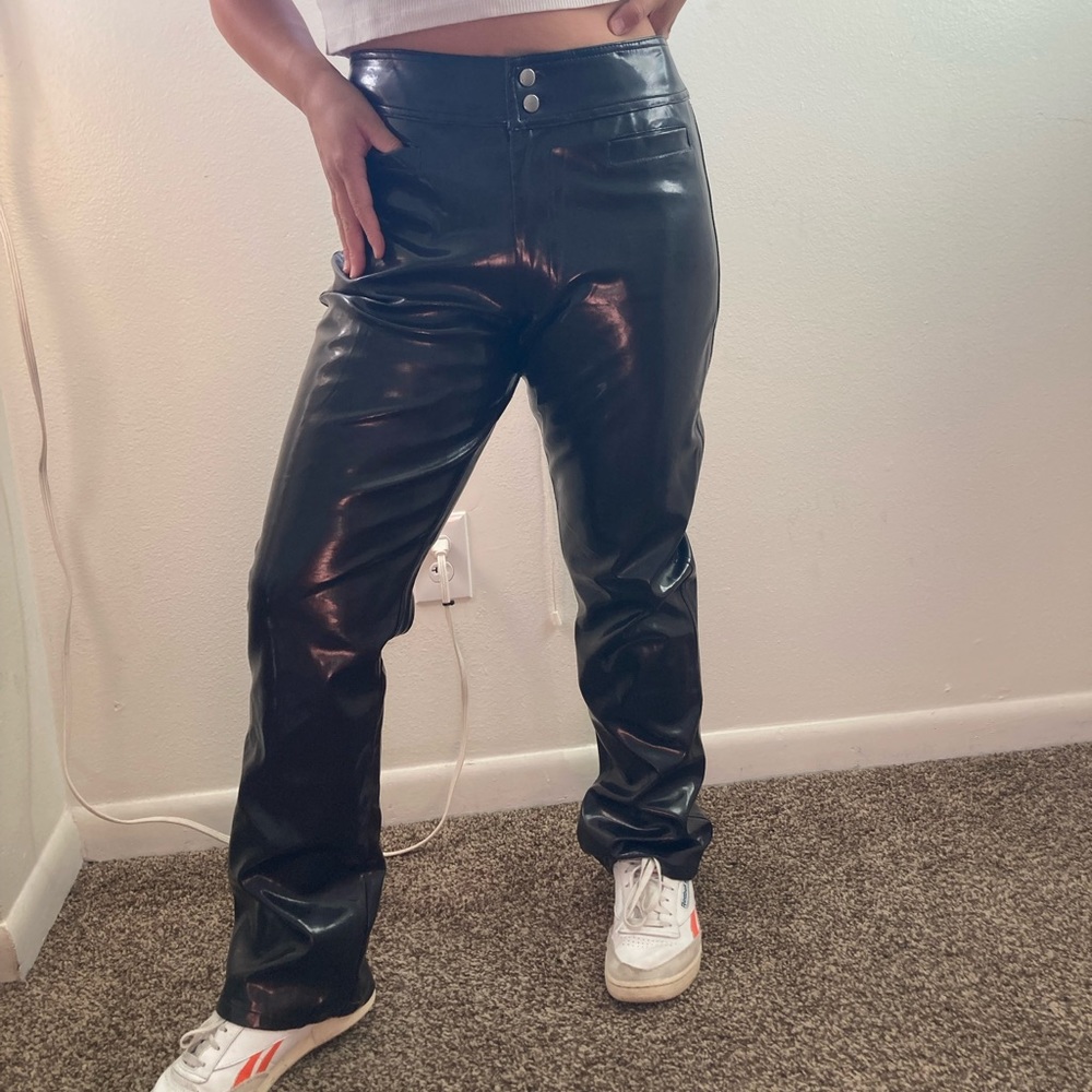 Vintage 90s vinyl pants! New with tags